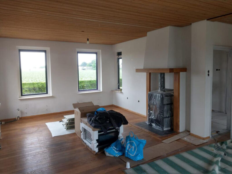 Sausklaar wanden opgeleverd in Groessen 17